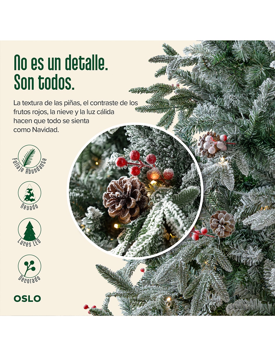 Árbol de navidad de PVC con 200 luces 3