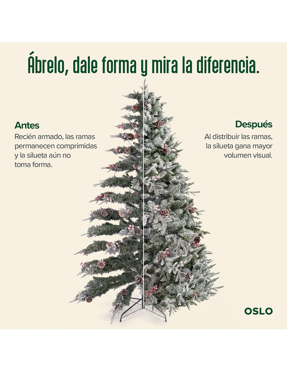 Árbol de navidad de PVC con 200 luces 5