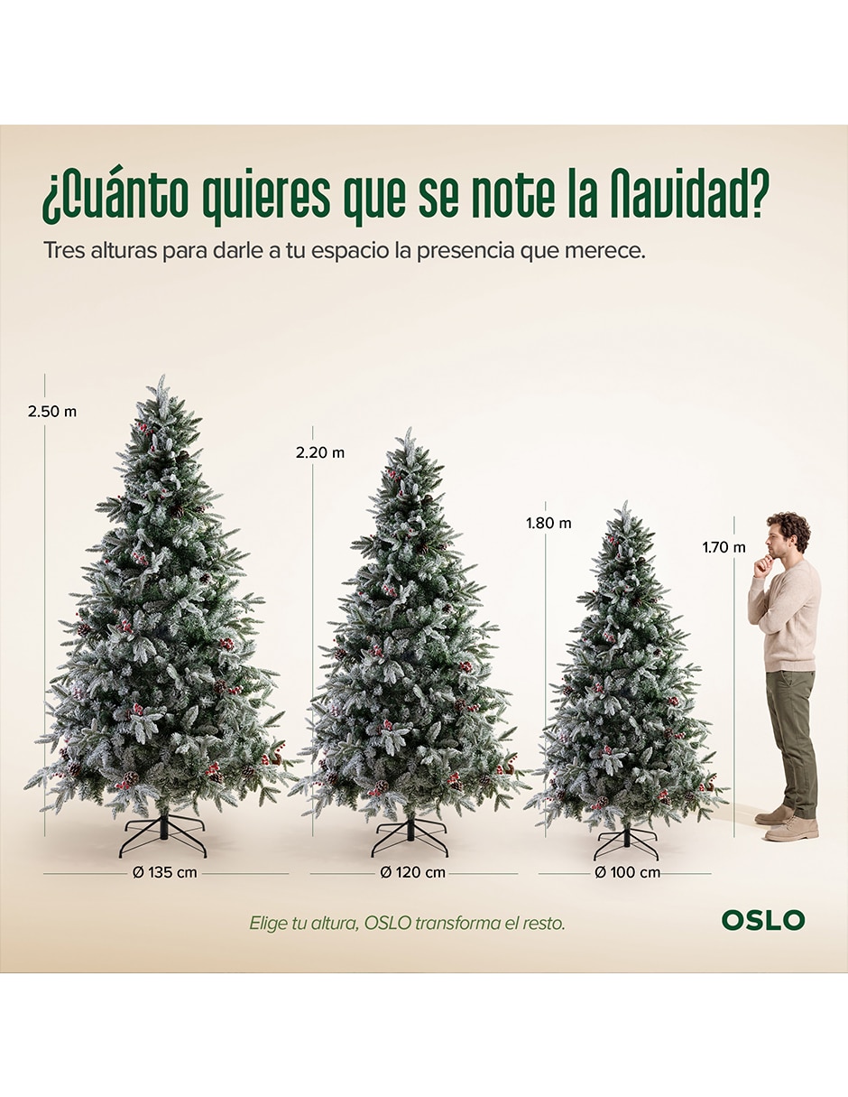 Árbol de navidad de PVC con 200 luces 9