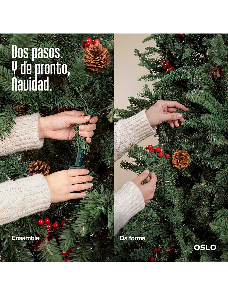 Árbol de navidad de PVC con Sin luces 7