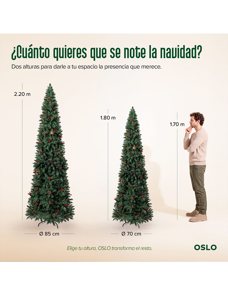 Árbol de navidad de PVC con Sin luces 9