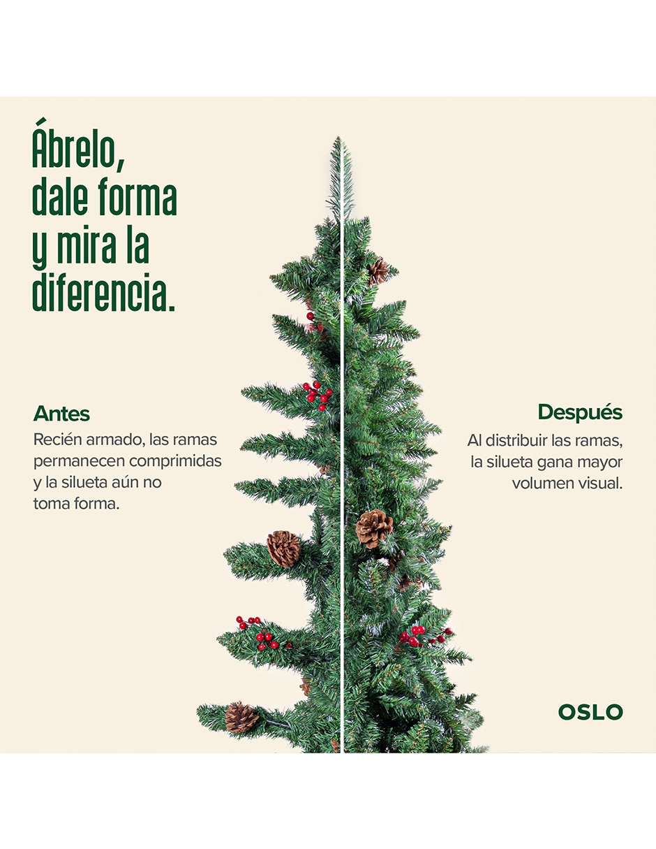 Árbol de navidad de PVC con Sin luces 5