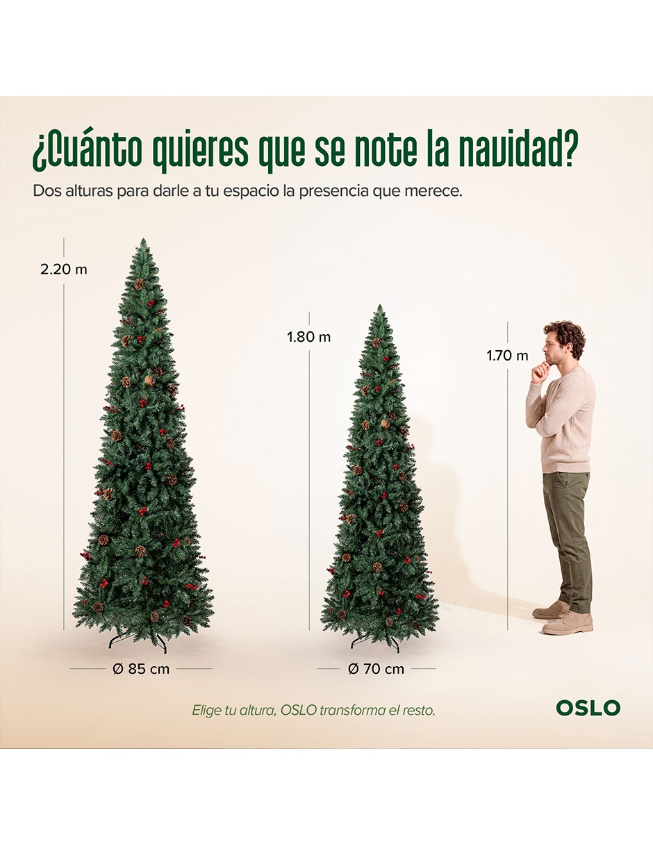 Árbol de navidad de PVC con Sin luces 9