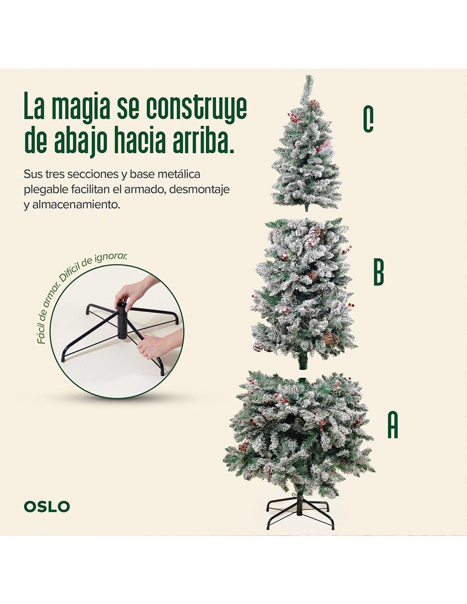 Árbol de navidad de PVC con Sin luces 4