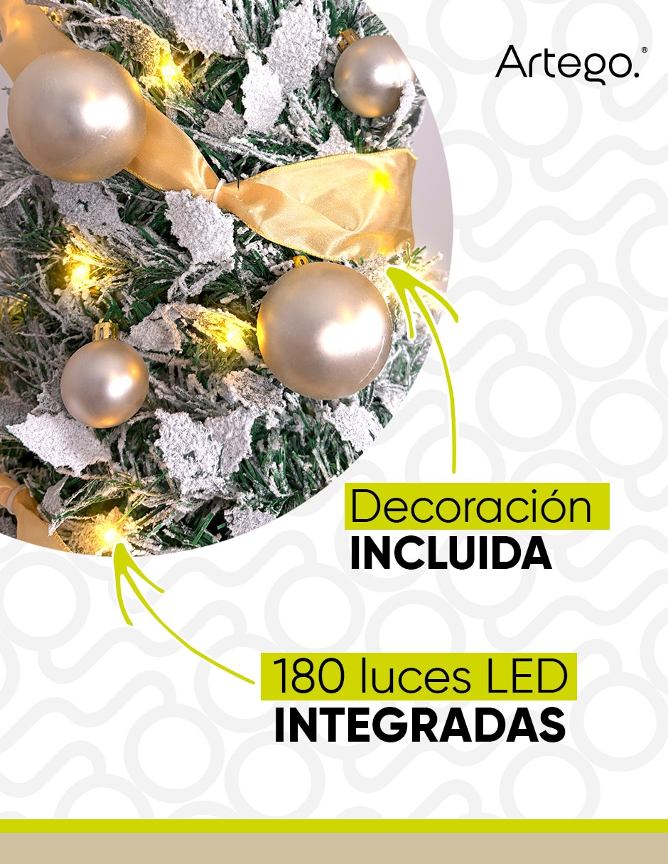 Árbol de navidad Royal Pop-Up Tree Luces LED Christmas tree de PVC con 180 luces 4