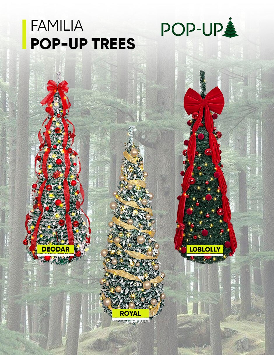 Árbol de navidad Royal Pop-Up Tree Luces LED Christmas tree de PVC con 180 luces 7