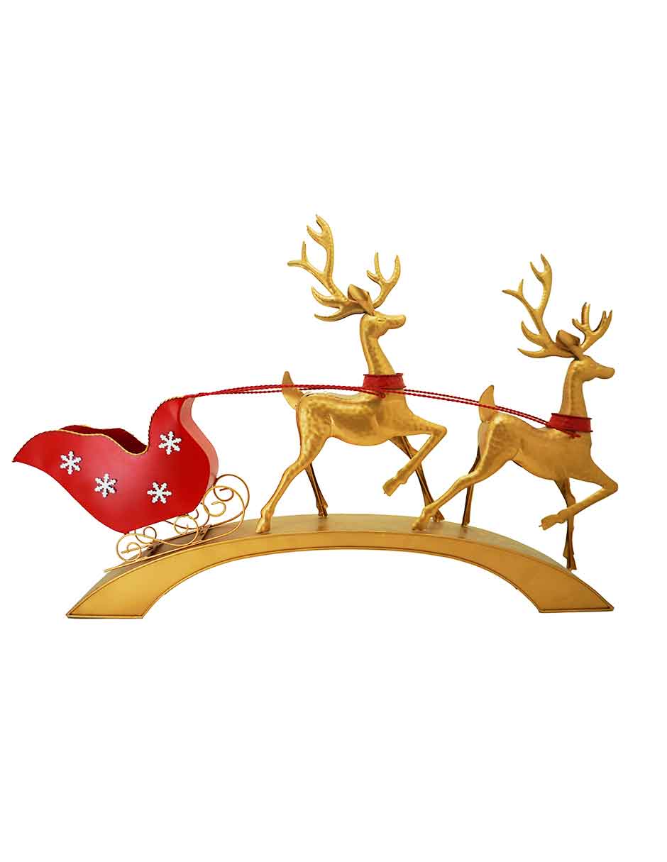 Figura decorativa de Trineo Navidad de Metal Figura decorativa de Trineo Navidad de Metal