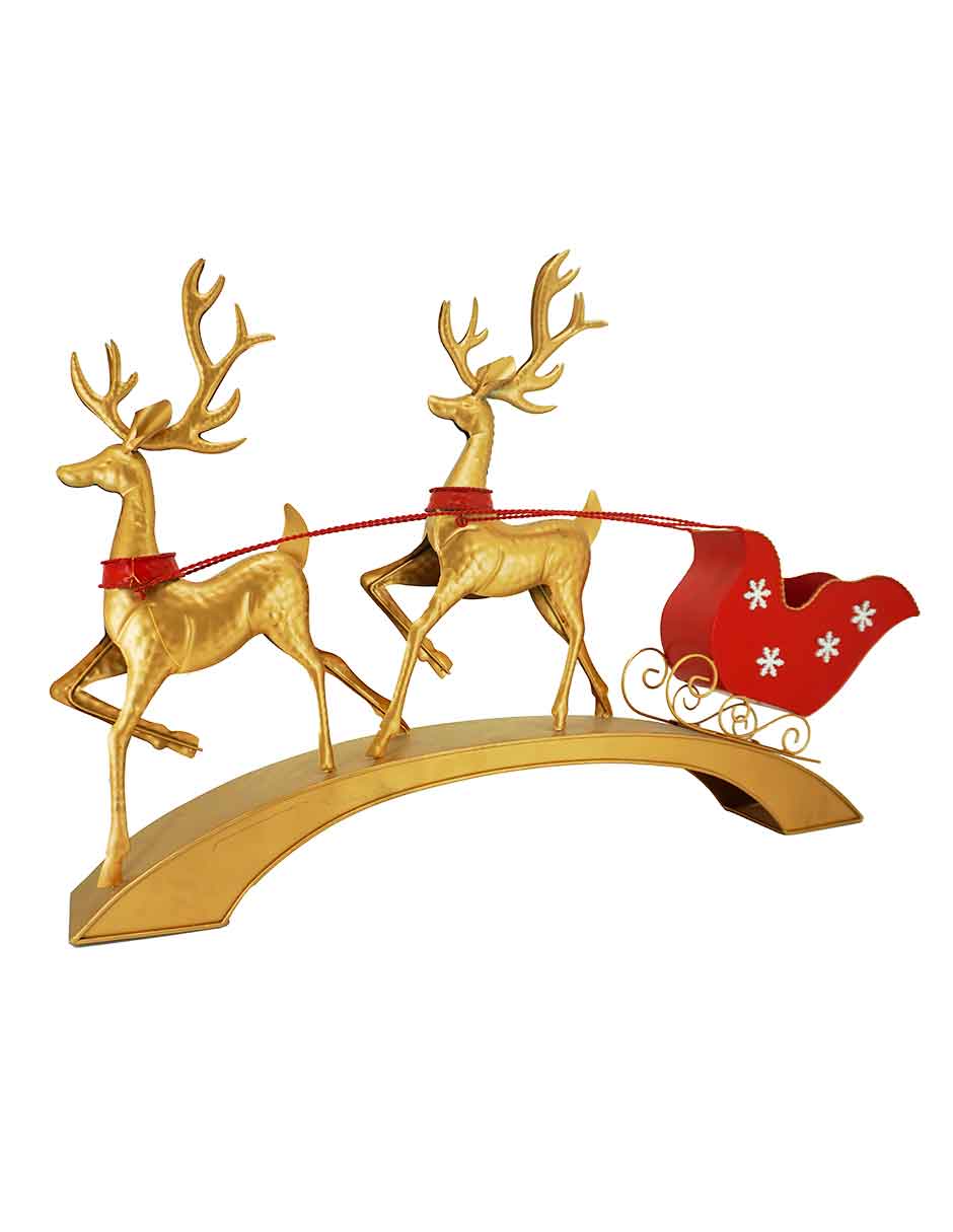 Figura decorativa de Trineo Navidad de Metal 2