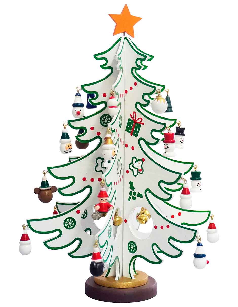 Figura decorativa de Árbol Navidad de MDF Figura decorativa de Árbol Navidad de MDF