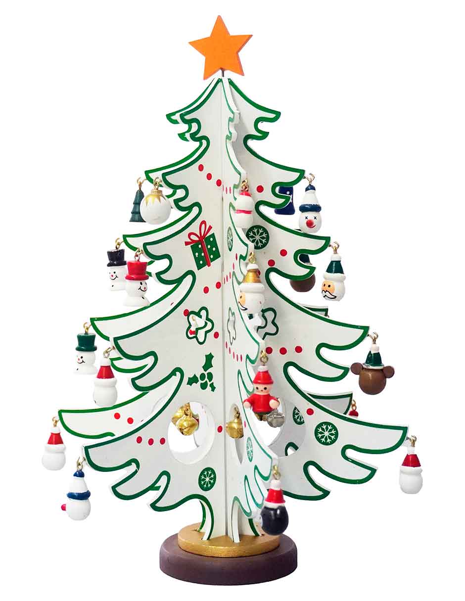 Figura decorativa de Árbol Navidad de MDF 2