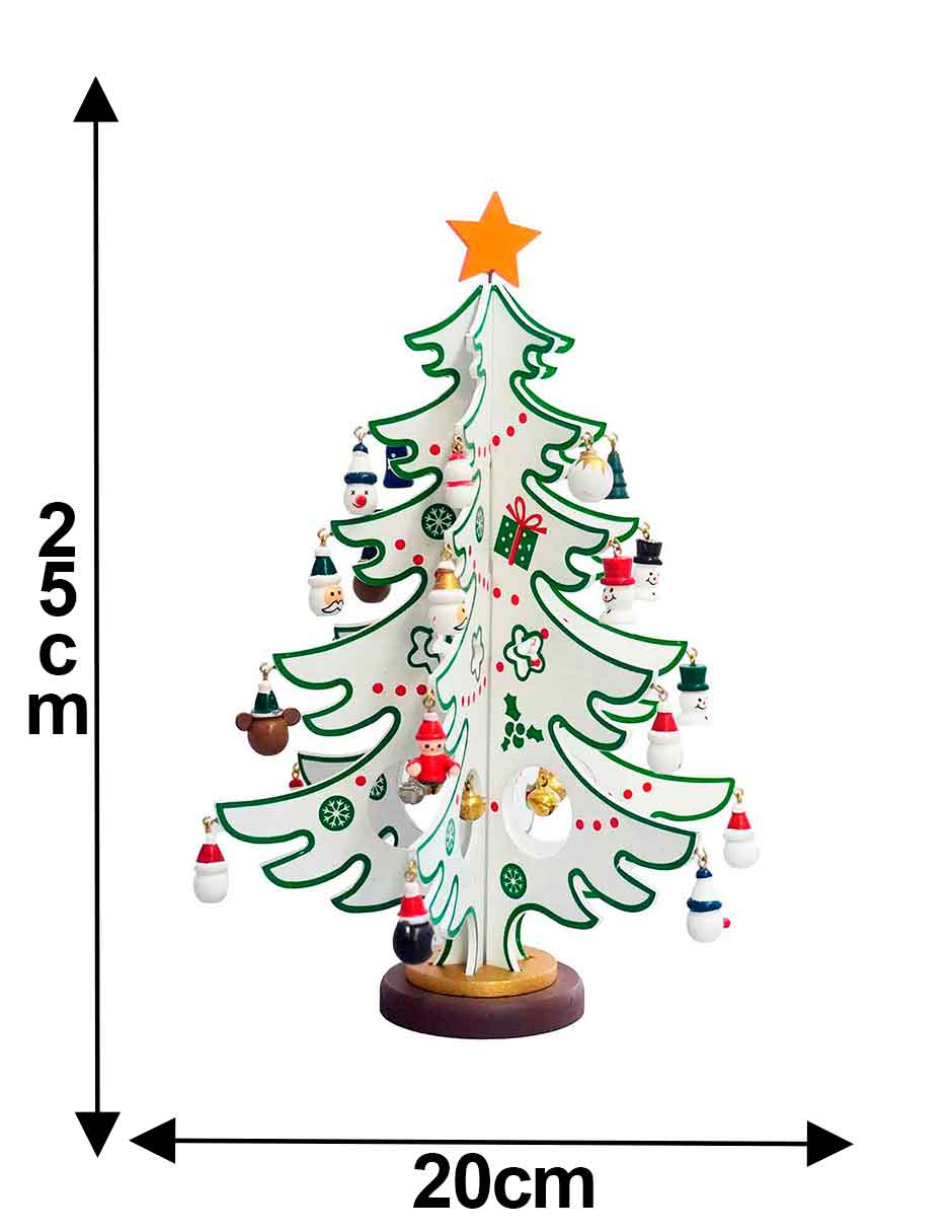 Figura decorativa de Árbol Navidad de MDF 4
