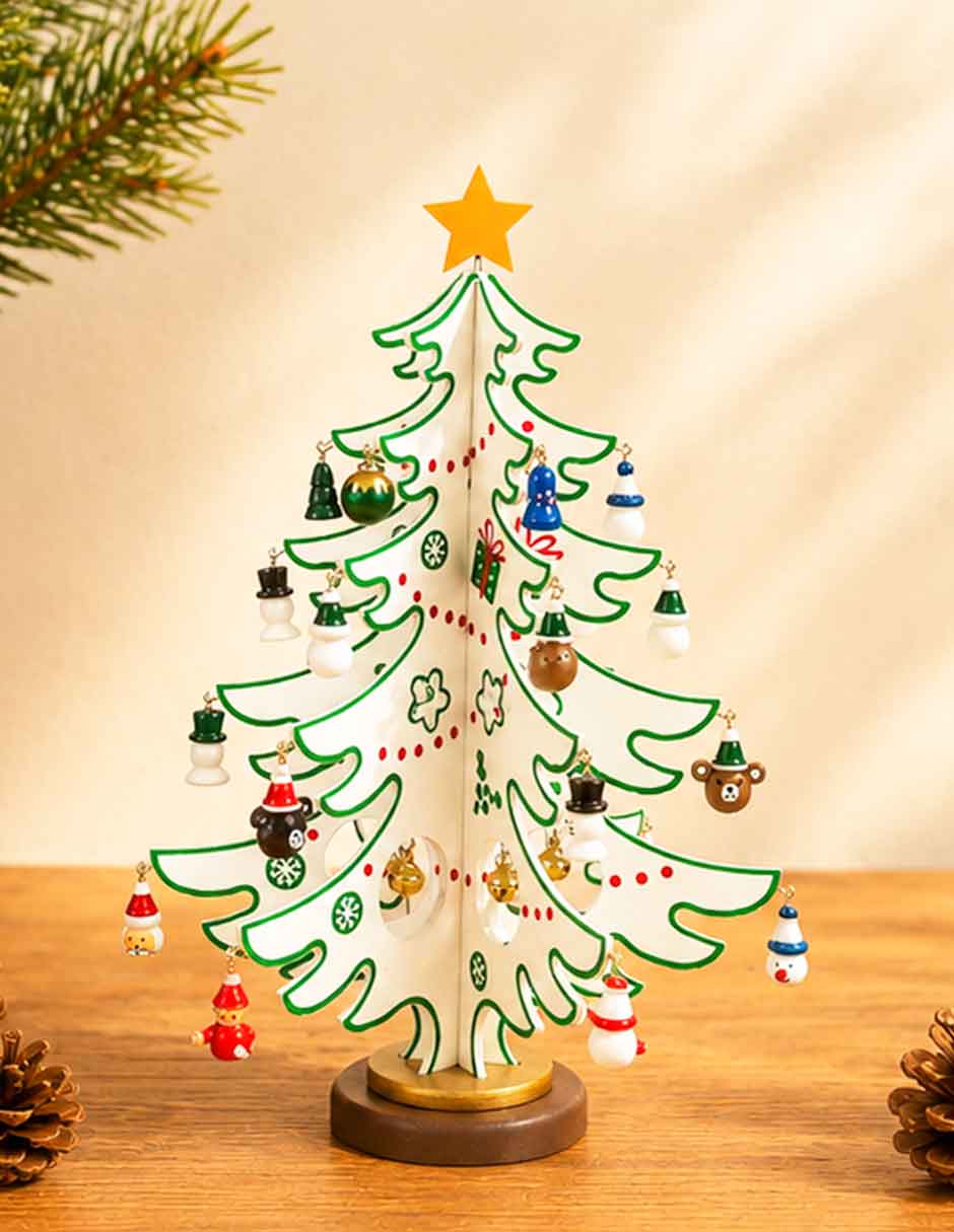 Figura decorativa de Árbol Navidad de MDF 3