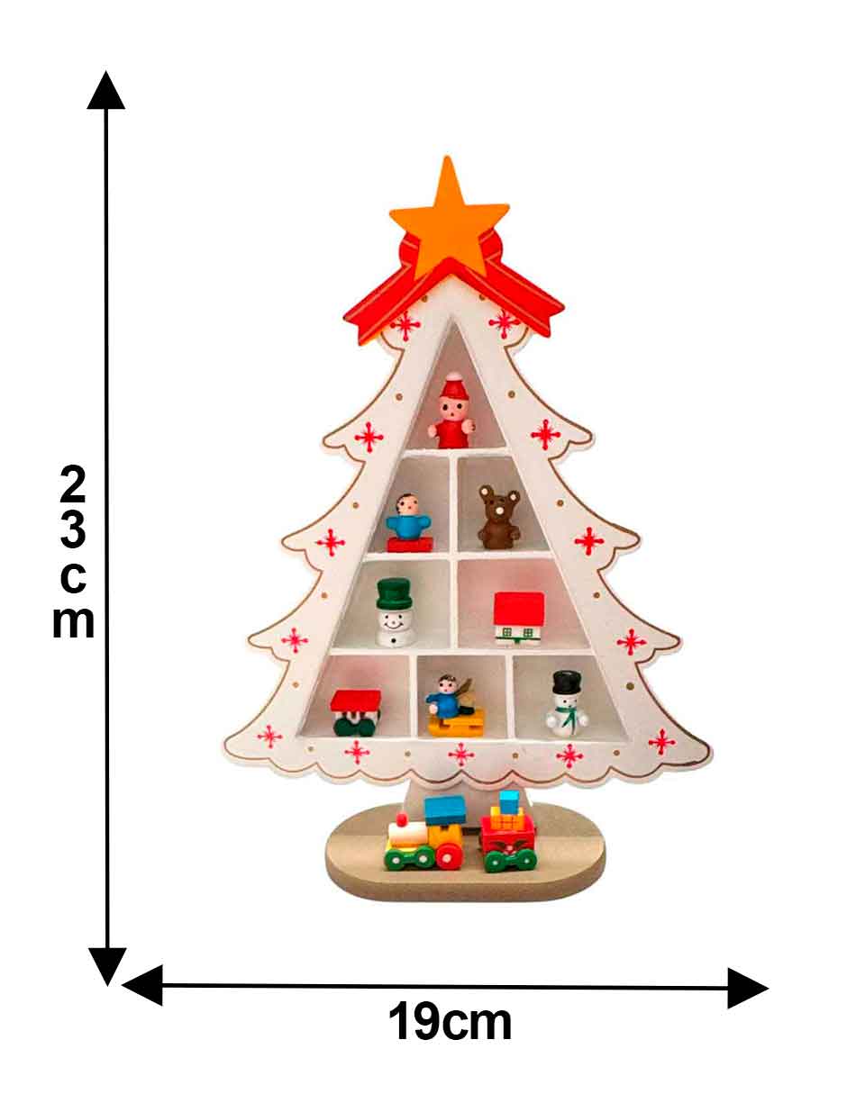 Figura decorativa de Árbol Navidad de MDF 4