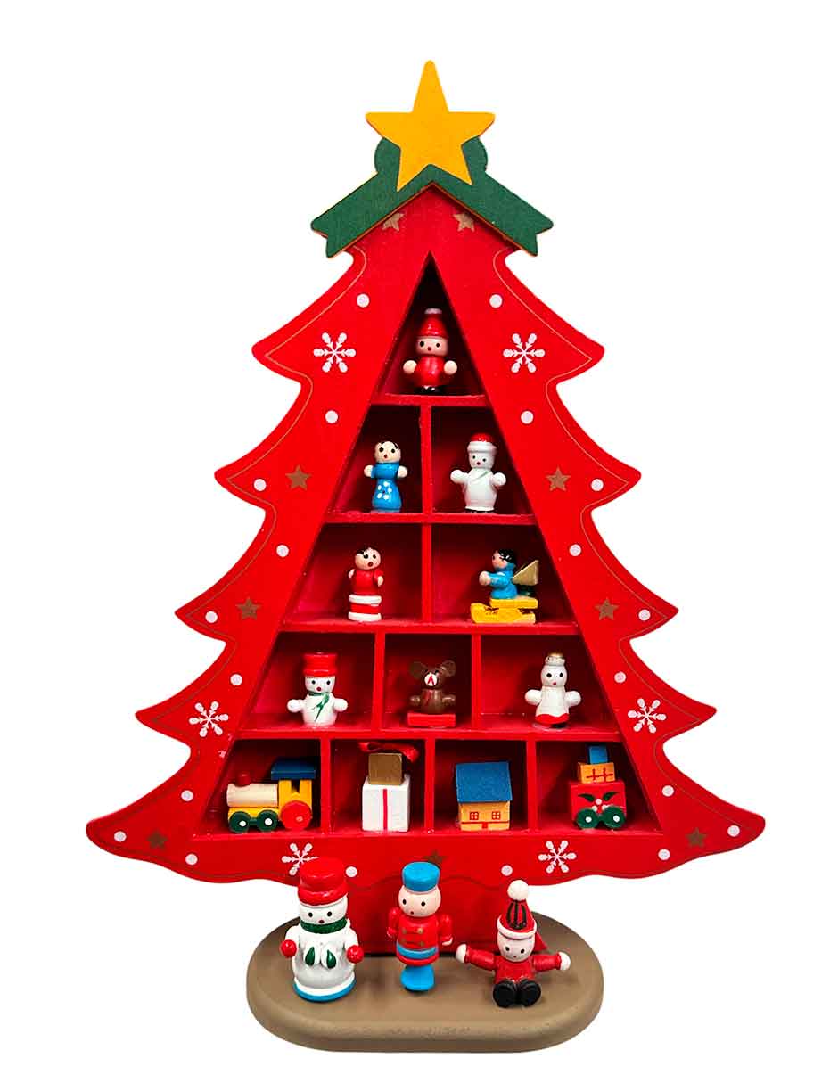 Figura decorativa de Árbol Navidad de MDF Figura decorativa de Árbol Navidad de MDF