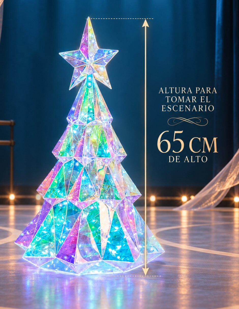 Figura decorativa de Árbol navidad No aplica Geométrica Tornazol de Plástico 7