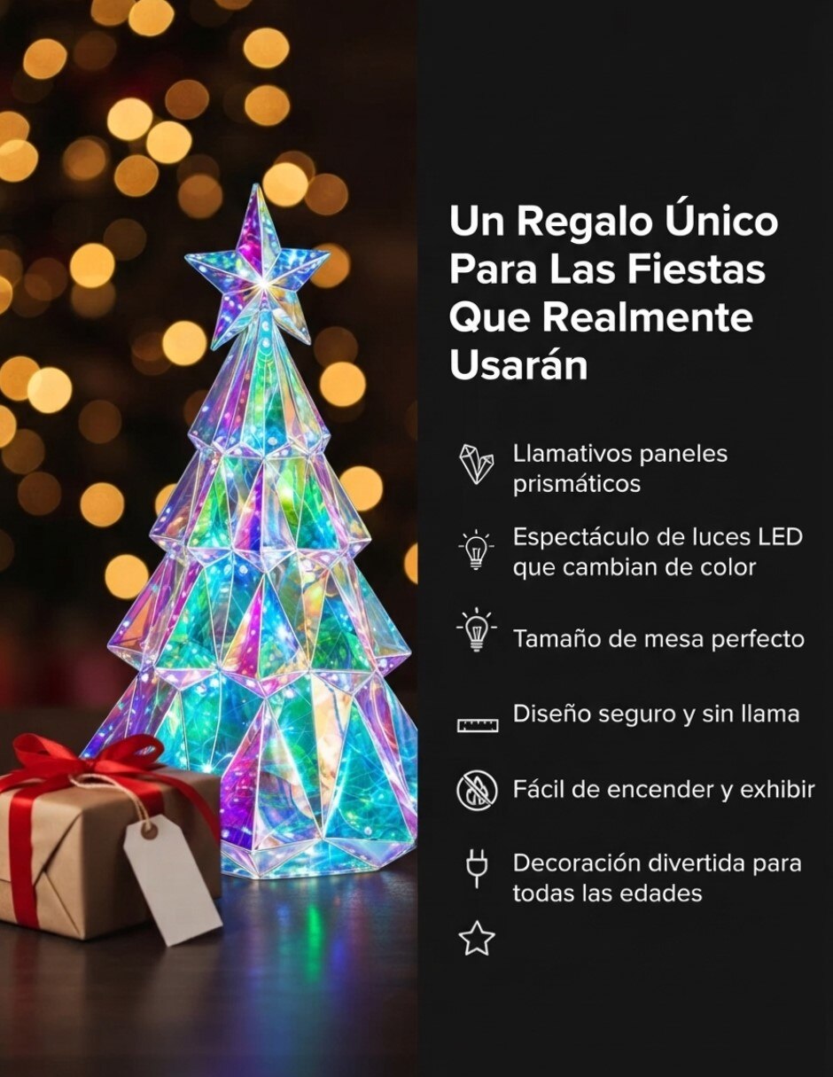 Figura decorativa de Árbol navidad No aplica Geométrica Tornazol de Plástico 6