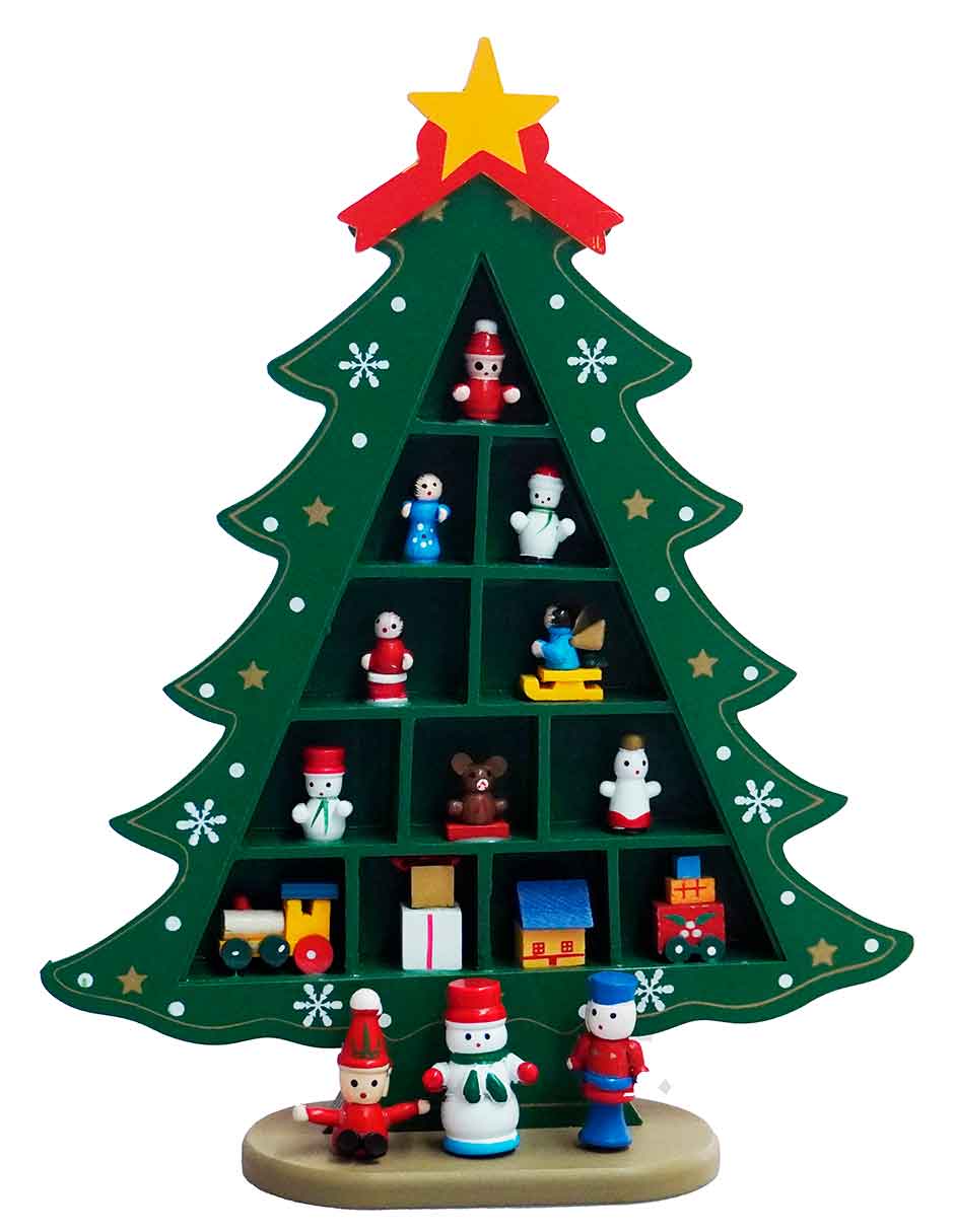 Figura decorativa de Árbol Navidad de MDF Figura decorativa de Árbol Navidad de MDF