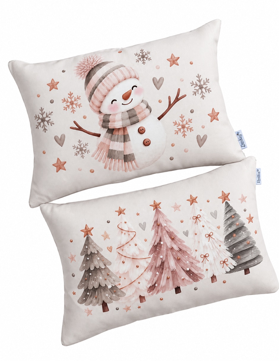 Kit cojín decorativo Set de 2 Cojines Decorativos Beikia Navideños Navidad Nórdica Navidad 5