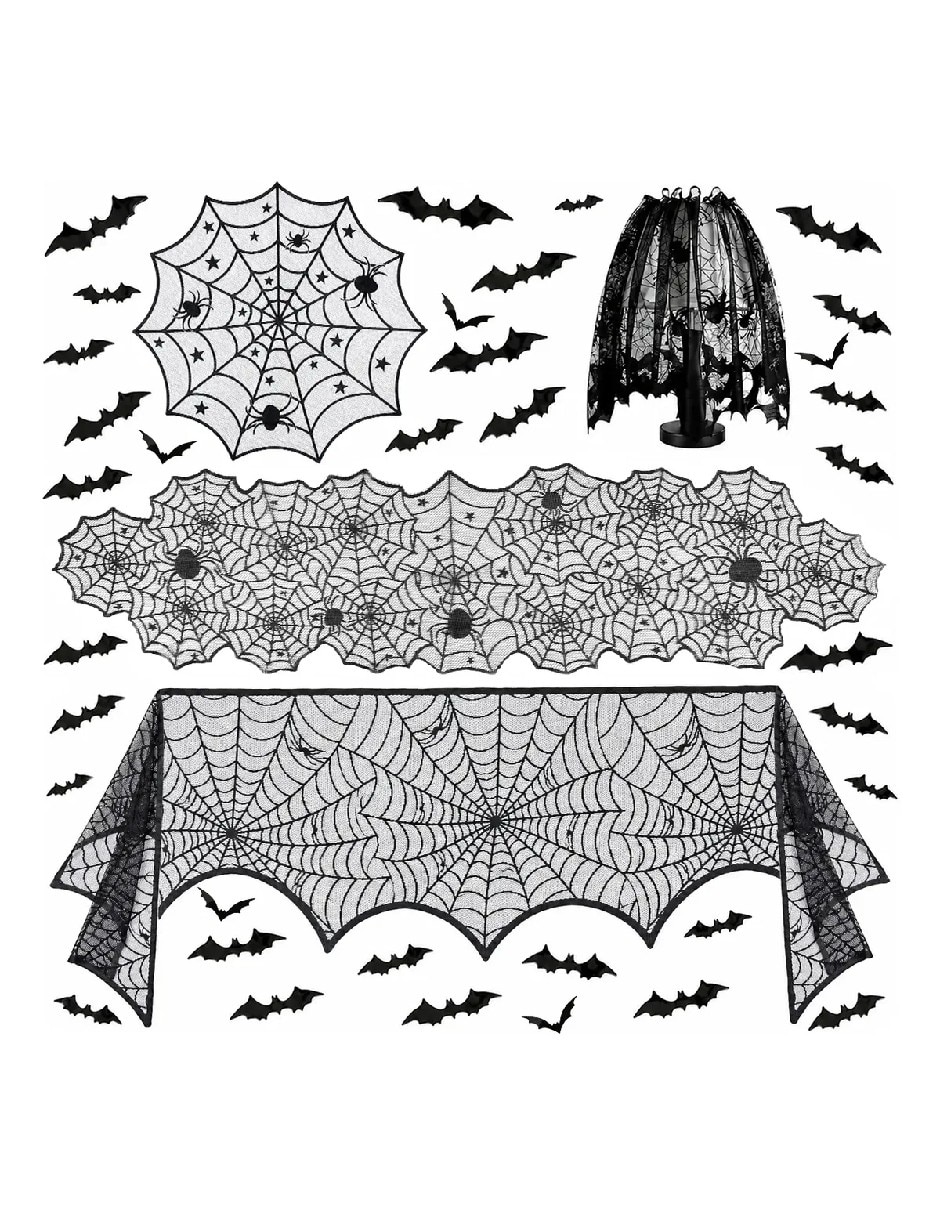 Set mantel Irregular de Poliéster Halloween Set mantel Irregular de Poliéster Halloween