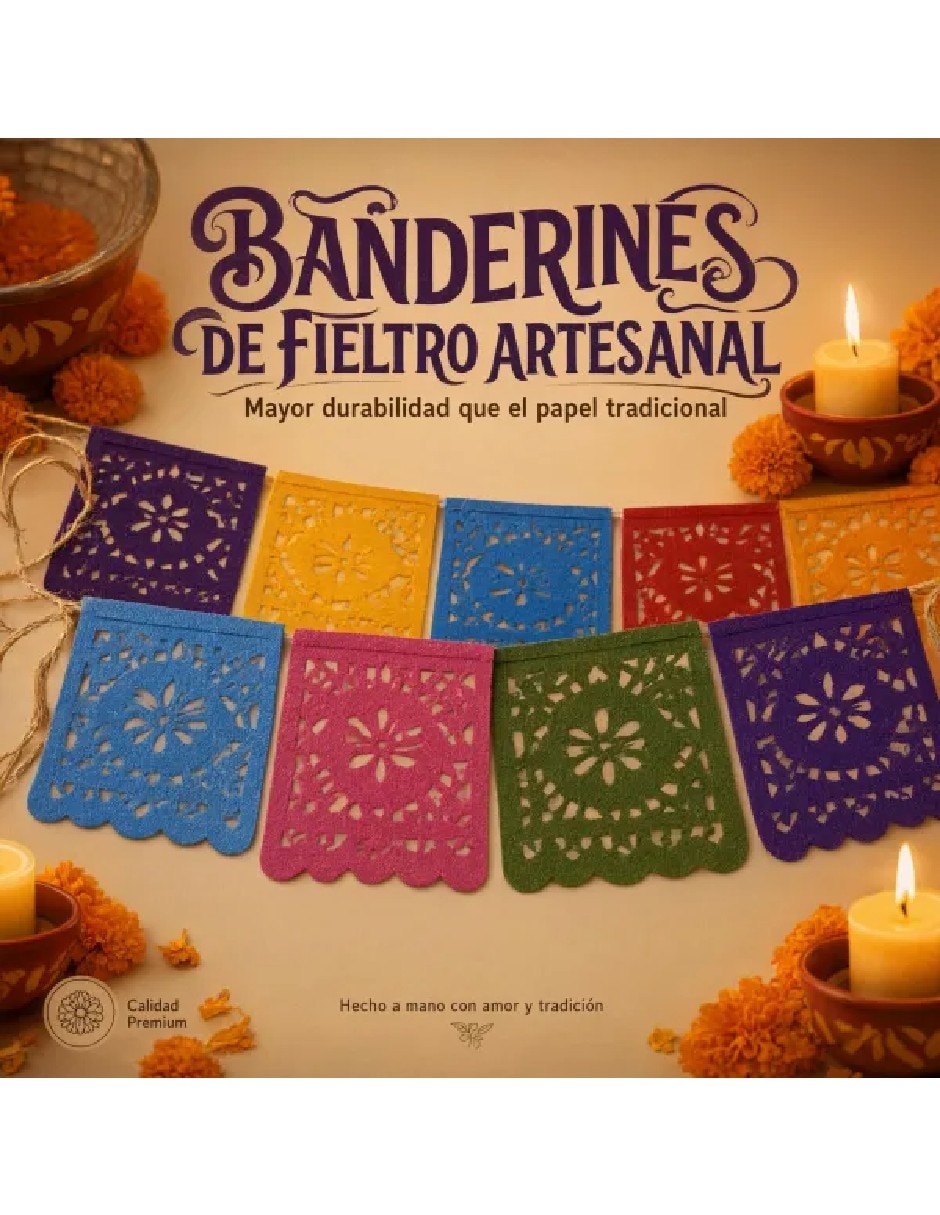 Set mantel Rectangular de Poliéster Día de Muertos 2