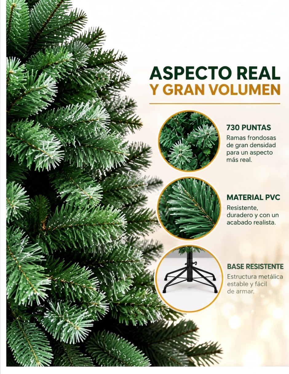 Árbol de navidad de PVC con Sin luces 2