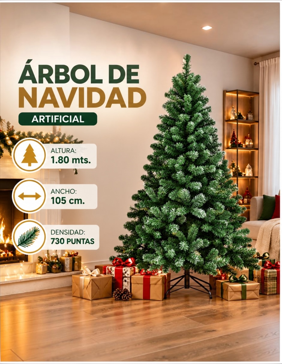 Árbol de navidad de PVC con Sin luces 5
