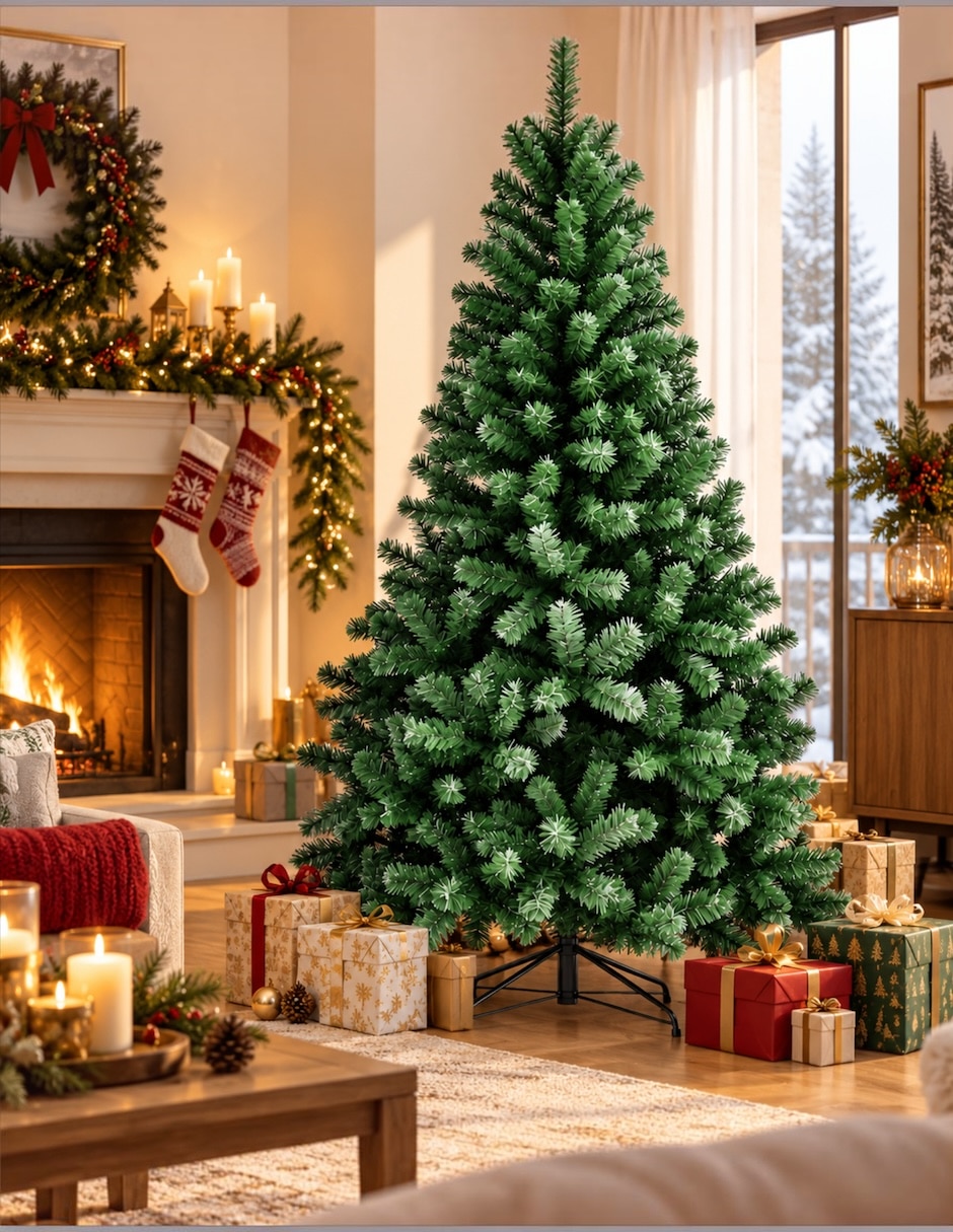 Árbol de navidad de PVC con Sin luces 3