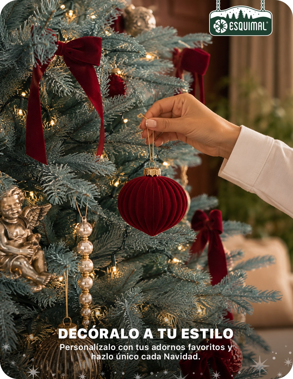 Árbol de navidad clásico con ramas mixtas de pvc 4