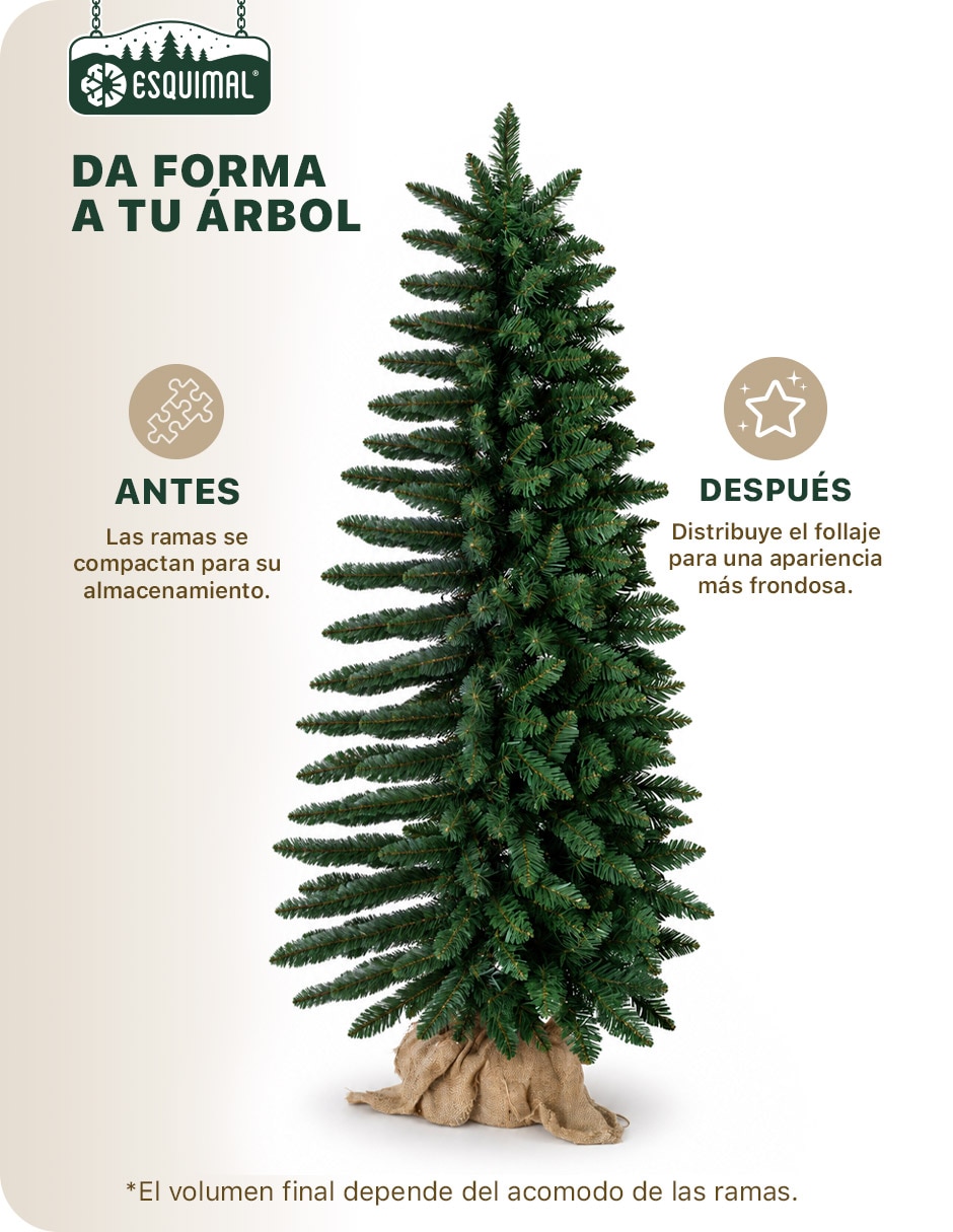 Árbol de navidad Set Arboles clásicos decorativos de pvc 2