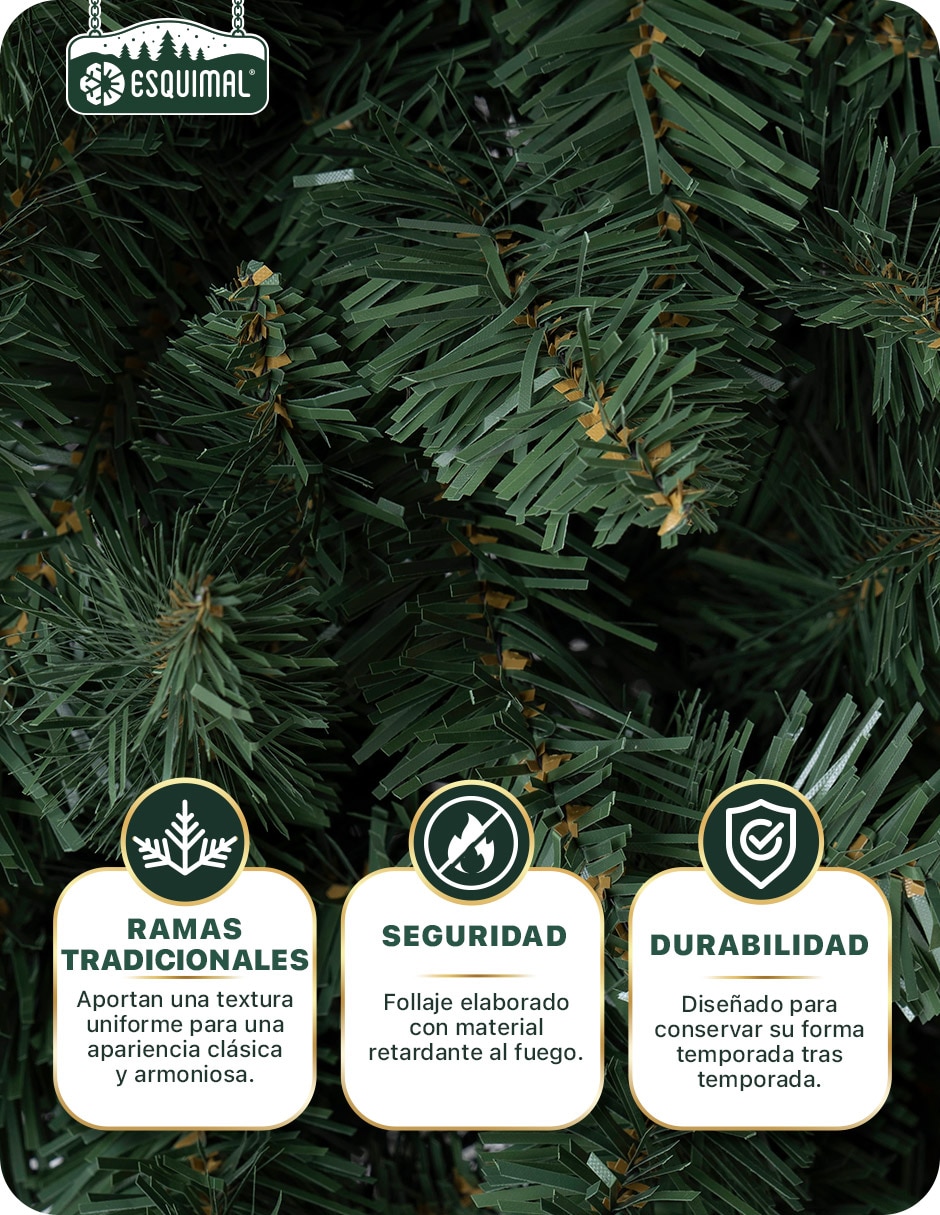 Árbol de navidad Set Arboles clásicos decorativos de pvc 4