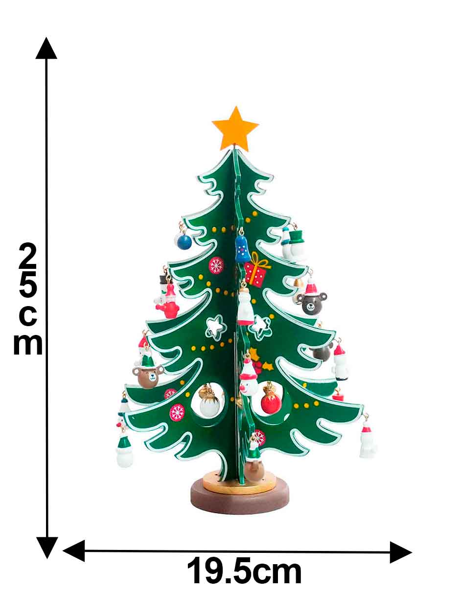 Figura de tela de Árbol Navidad de MDF 4