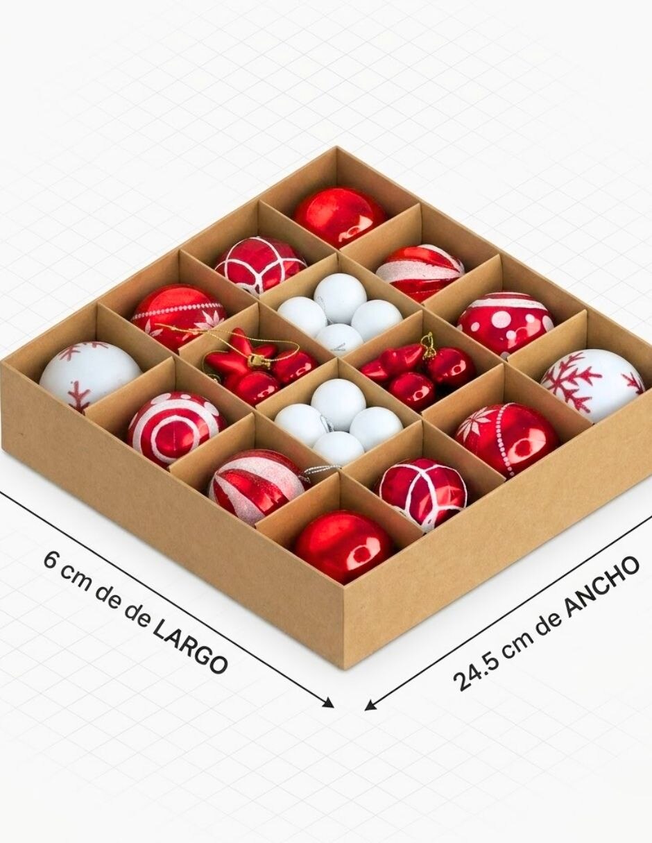 Set de esfera navideña con 40 piezas 3