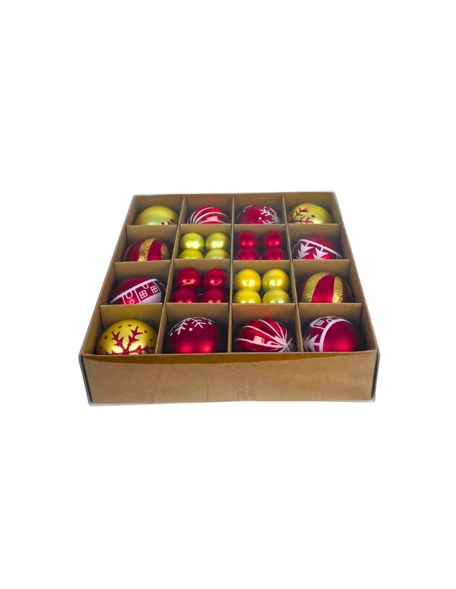 Set de esfera navideña con 44 piezas