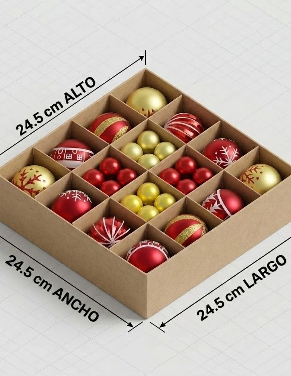 Set de esfera navideña con 44 piezas 3