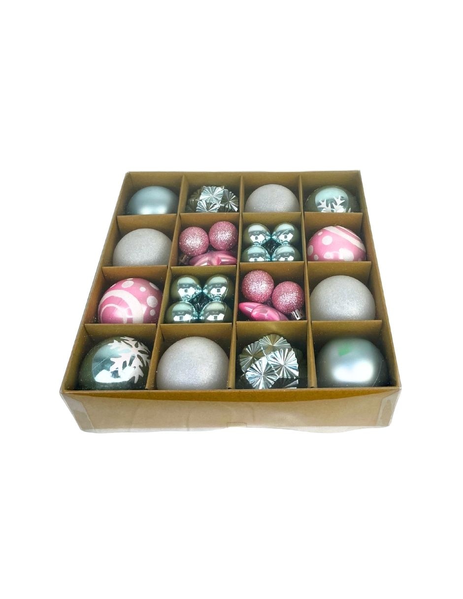 Set de esfera navideña con 40 piezas