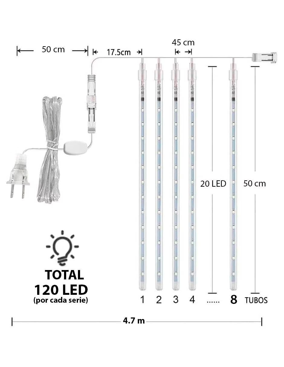 Set de luces LED SIN FAMILIA TD01 con 120 focos 5