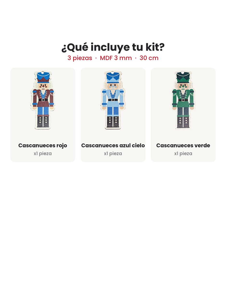Kit de adornos navideños BOXIS de 3 piezas 2