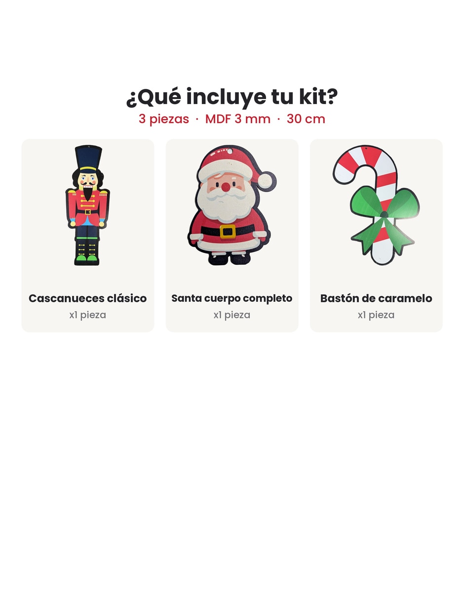 Kit de adornos navideños BOXIS de 3 piezas 4