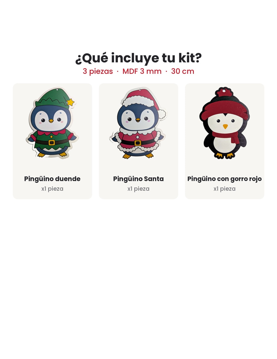 Kit de adornos navideños BOXIS de 3 piezas 3
