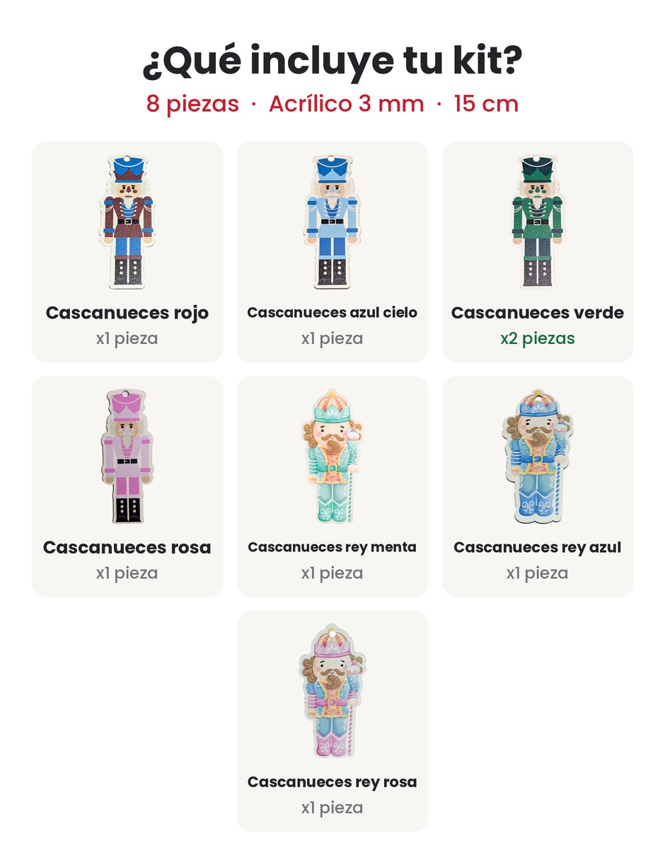 Set figuras decorativas navideñas 2
