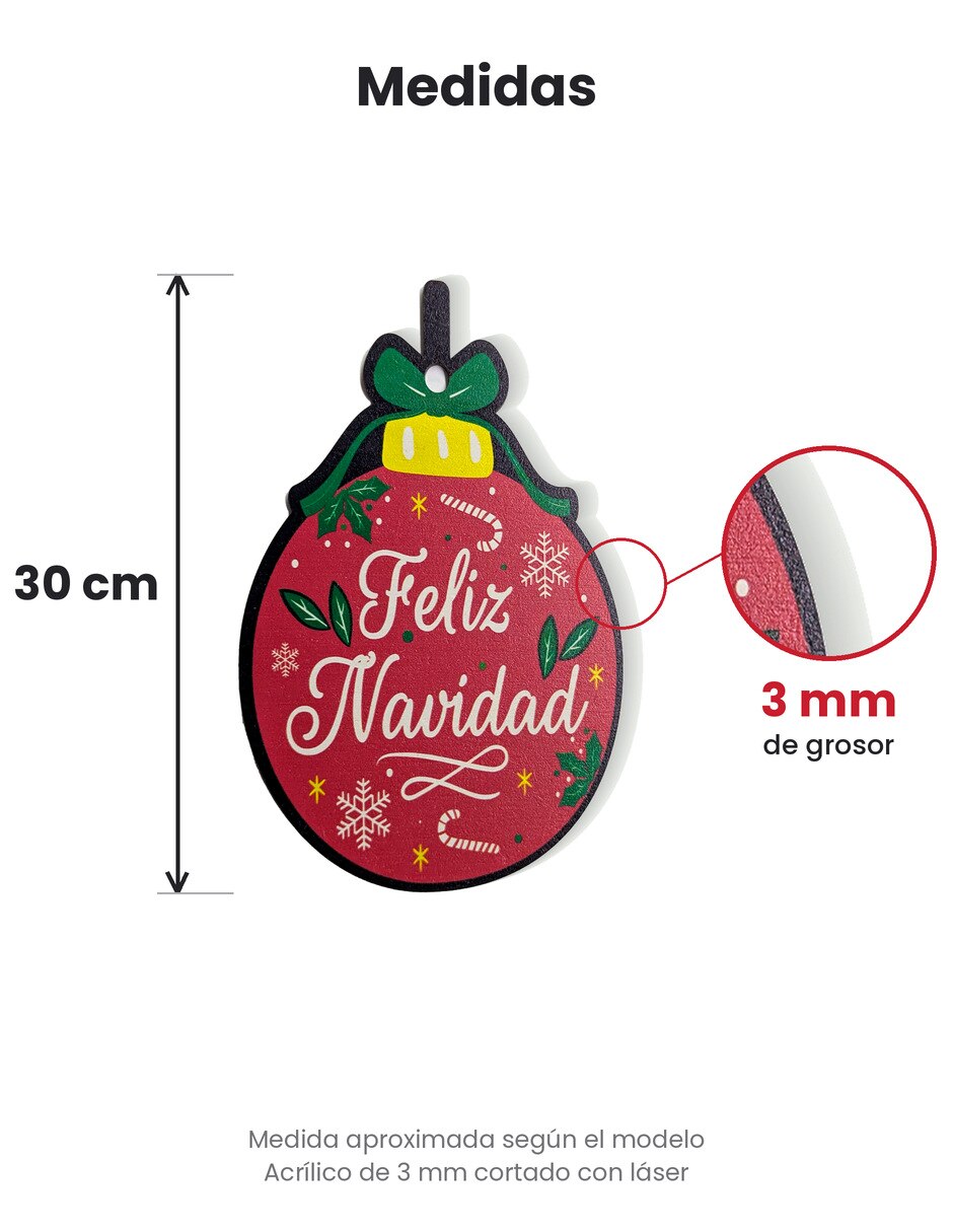 Esfera navideña BOXIS con 3 piezas 5