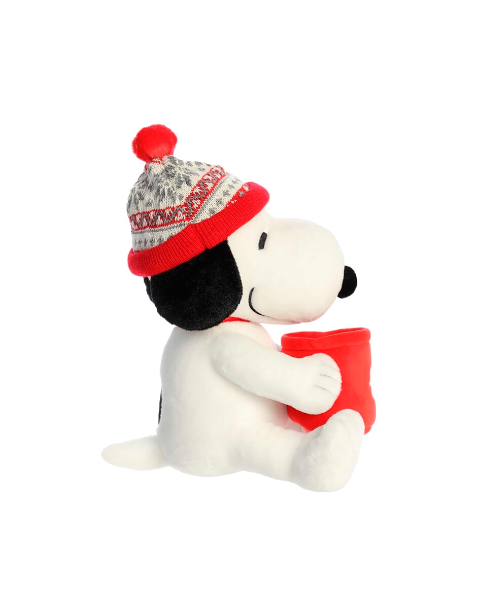 Peluche de Peanuts Perro Snoopy Con Gorro de Invierno y Taza No aplica de 2