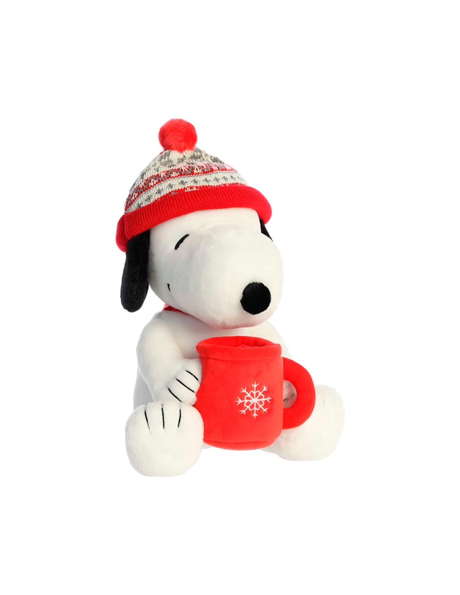 Peluche de Peanuts Perro Snoopy Con Gorro de Invierno y Taza No aplica de 3