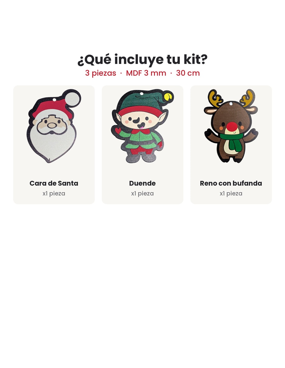 Kit de adornos navideños BOXIS de 3 piezas 5