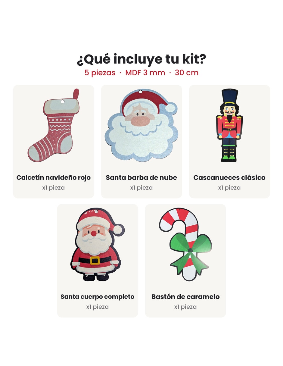 Kit de adornos navideños de 5 piezas 3