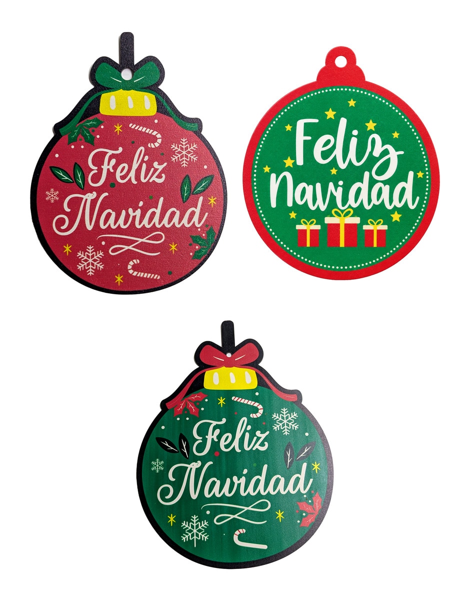 Kit de adornos navideños de 3 piezas