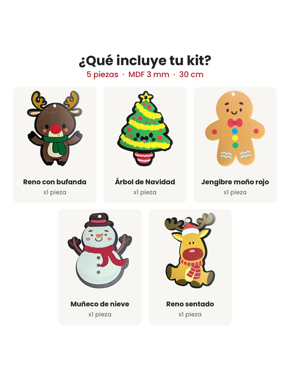 Kit de adornos navideños de 5 piezas 5