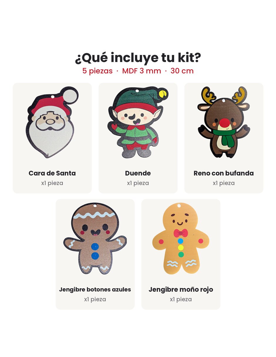 Kit de adornos navideños de 5 piezas 5