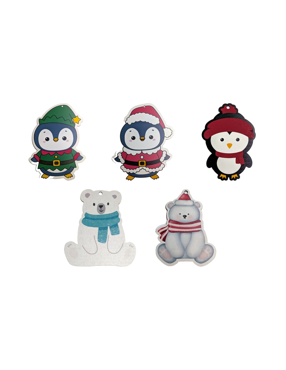 Kit de adornos navideños de 5 piezas