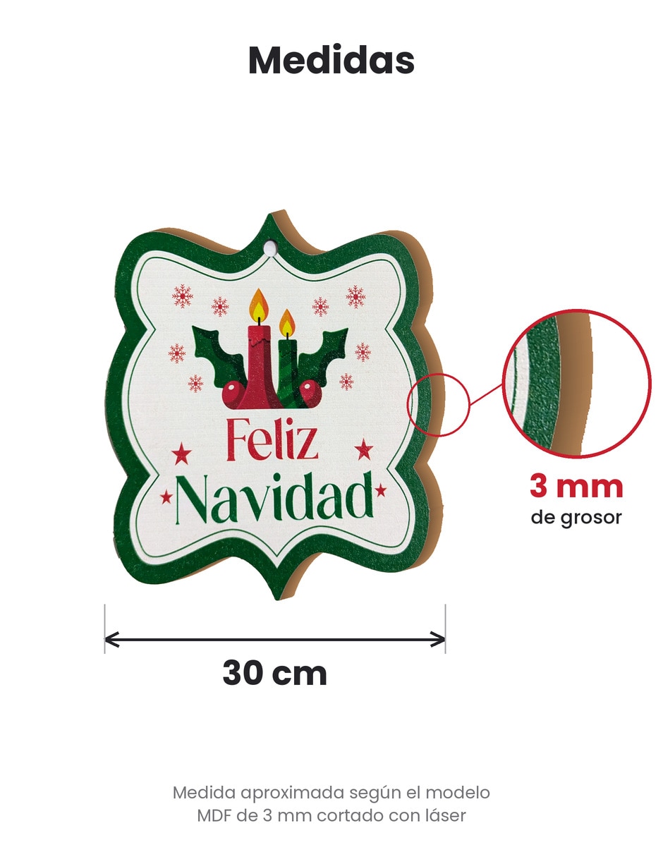 Kit de adornos navideños de 3 piezas 2